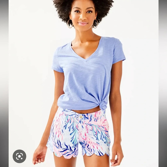 LILLY PULITZER 5” BUTTERCUP STRETCH SHORTS - Picture 1 of 6